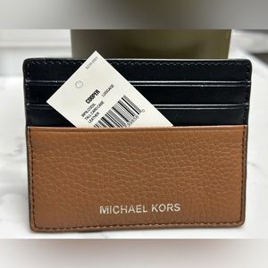 Michael Kors slim wallet. Brown & black. Two toned. BNWT